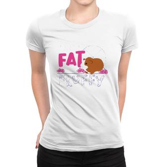 Funny Guinea Pig Not Fat Fluffy For Mom And Girls Women T-shirt | Mazezy
