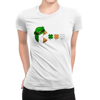 Funny St Patrick's Day Video Gamer Humor Joke Boys Gaming Women T-shirt | Mazezy