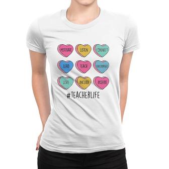 Funny Teacher Valentines Day Special Education Teacher Sped Women T-shirt | Mazezy