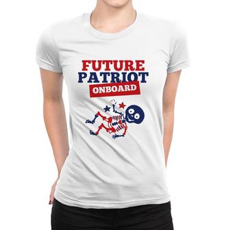 Future Patriot Onboard 4Th Of July Pregnan Women T-shirt | Mazezy