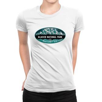 Glacier National Park Lightening Mountains Women T-shirt | Mazezy