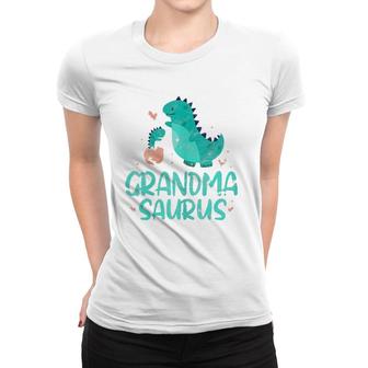 Grandmasaurus Grandma Saurus Dinosaur Funny Grandmother Women T-shirt | Mazezy