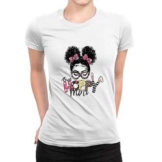 Happy Easter Day One Hoppy Mini Bunny With Leopard Glasses Easter Day Women T-shirt - Thegiftio UK