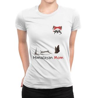 Himalayan Mom Retro Mother's Day Gift Idea Mum Cat Owner Women T-shirt | Mazezy