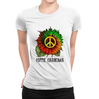 Hippie Grandma Sunflower Gift For Mother's Day Women T-shirt | Mazezy