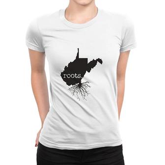 Home Roots State West Virginia Women T-shirt | Mazezy