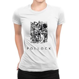 Jackson Pollock Print Number 8 Ver2 Women T-shirt | Mazezy
