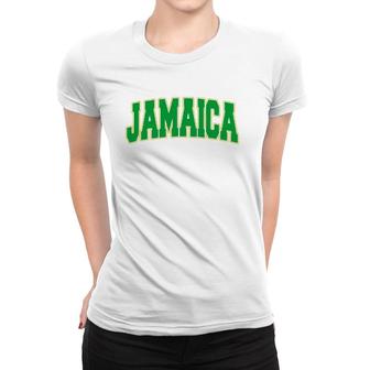 Jamaica Flag National Country Caribbean Vacation Souvenir Women T-shirt | Mazezy