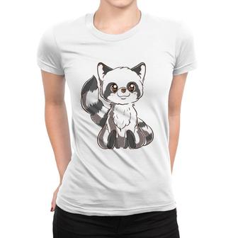 Kawaii Raccoon Cute Trash Panda Animal Garbage Women T-shirt | Mazezy