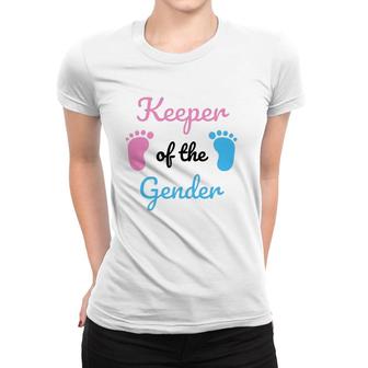 Keeper Of The Gender Reveal Party Supplies Women T-shirt | Mazezy