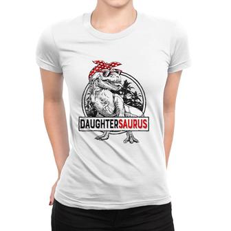Kids Daughtersaurusrex Dinosaur Funny Mother's Day For Girl Women T-shirt | Mazezy