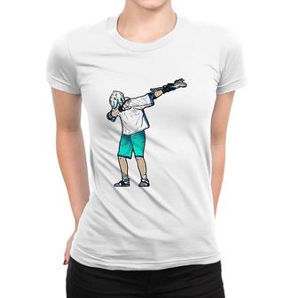 Lacrosse Stick Boy Dabbing Youth Dab Dance Gift Women T-shirt | Mazezy