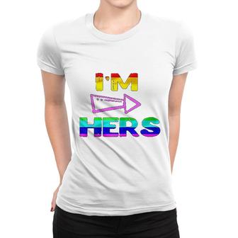Lesbian Couple I Am Hers She Is Lgbt Women T-shirt | Mazezy