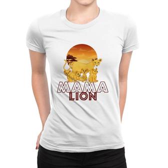 Mama Lion - Big Cat Family Mother Children Tee Women T-shirt | Mazezy