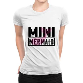 Mini Mermaid Matching Family Pink Color Women T-shirt - Thegiftio UK