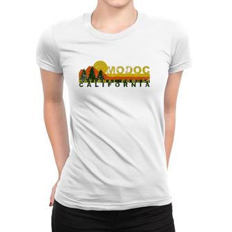 Modoc National Forest Vintage Retro Women T-shirt | Mazezy