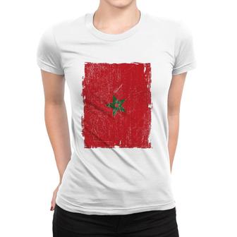 Moroccan Morocco Flag Soccer And General Sports Women T-shirt | Mazezy