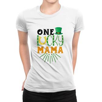 One Lucky Mama Gift St Patrick's Day Women T-shirt | Mazezy