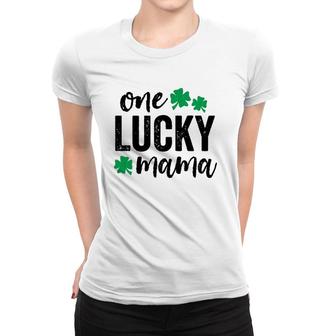 One Lucky Mama St Patrick's Day Gift Green Mom Light Women T-shirt | Mazezy
