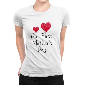 Our First Mother's Day Mom And Baby Cool Women T-shirt | Mazezy