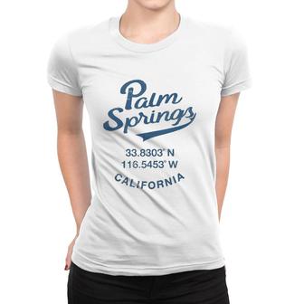 Palm Springs Retro California Vintage Women T-shirt | Mazezy