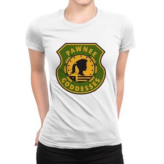 Parks & Recreation Pawnee Goddesses Sitcom Women T-shirt | Mazezy