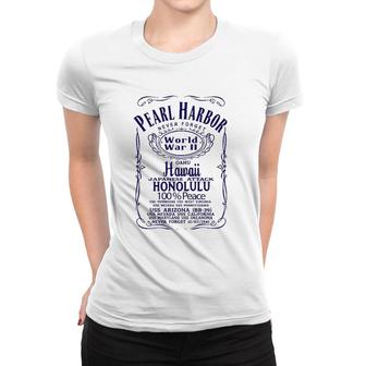 Pearl Harbor Hawaii Oahu Usa United States America Present Women T-shirt | Mazezy