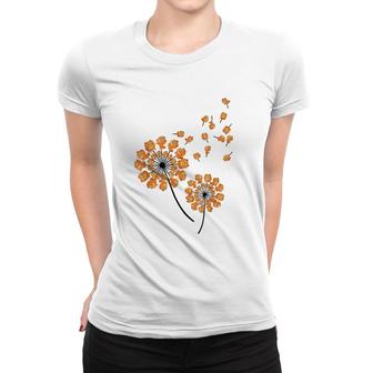 Pomeranian Flower Fly Dandelion Funny Dog Lover For Mom Men Women T-shirt | Mazezy