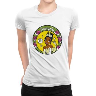 Princess Tiana Scorpio Zodiac Women T-shirt | Mazezy