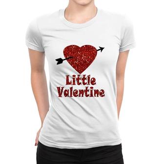 Red Heart Little Valentine Women T-shirt | Mazezy