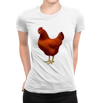 Rhode Island Red Hen Chicken Lover Women T-shirt | Mazezy