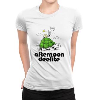 Sea Turtle Afternoon Deelite Snail Women T-shirt | Mazezy