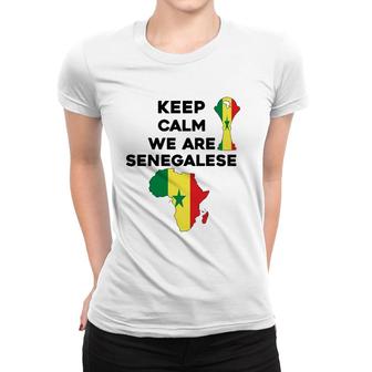 Senegal Africa Football 2022 Keep Calm We Are Senegalese Women T-shirt | Mazezy