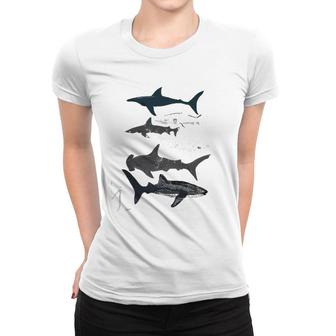 Sharks, Illustration, Art Print ,Ocean Life,Sea Life ,Animal ,Marine Biologist ,Kids ,Boys, Gender N Women T-shirt | Mazezy