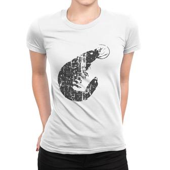Shrimp Vintage Design - Shrimp Print Women T-shirt | Mazezy