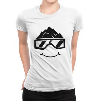 Ski Snowboard Skiing Goggles Snow Wintersport Skiing Women T-shirt | Mazezy