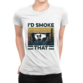 Smoke That Grilling Meat Bbq Smoker Fathers Day Women T-shirt - Thegiftio UK