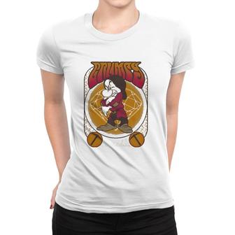 Snow White & The Seven Dwarfs Grumpy Seventies Poster Women T-shirt | Mazezy