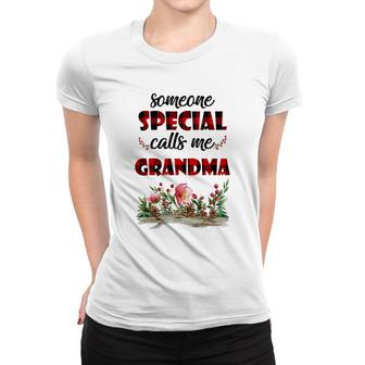 Someone Special Calls Me Grandma Flower Women T-shirt | Mazezy