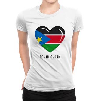 South Sudan Flag Sudanese Women T-shirt | Mazezy
