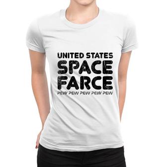 Space Farce Pew Pew Pew Women T-shirt | Mazezy