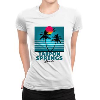 Tarpon Springs Florida Fl Summer Seagulls Souvenirs Women T-shirt | Mazezy