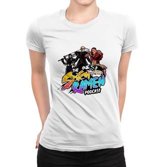 The Spicy Ramen Podcast Lovers Gift Women T-shirt | Mazezy