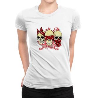 Three Skulls Classic Women T-shirt | Mazezy