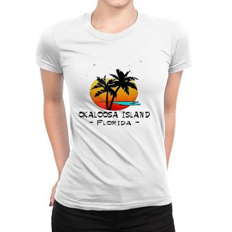 Tropical Okaloosa Island Florida Vacation Beach Gift Women T-shirt | Mazezy