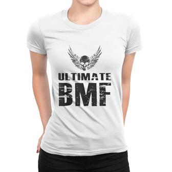 Ultimate Skull And Wings Bmf Bad Mother Martial Arts Tops Women T-shirt | Mazezy