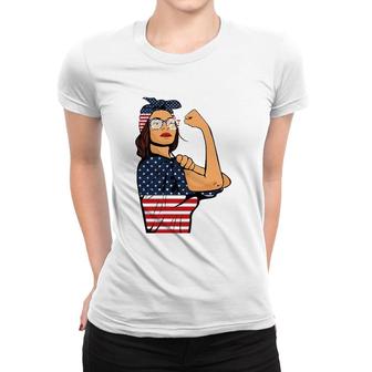 Unbreakable America Woman 4Th Of July Patriotic Women T-shirt | Mazezy UK