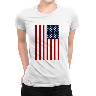 Usa American Patriotic Flag United States Red White And Blue Women T-shirt | Mazezy CA
