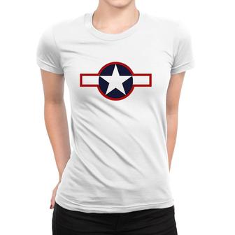 Usaf Air Force Roundel 1943 Ver2 Women T-shirt | Mazezy