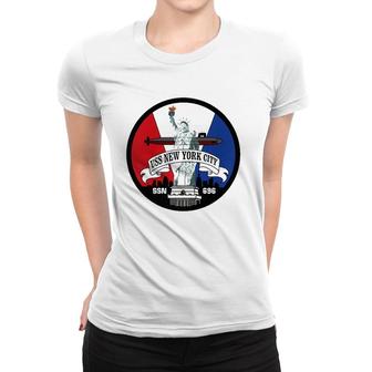 Uss New York City Ssn-696 Women T-shirt | Mazezy